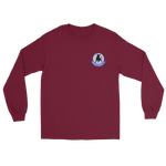 VFA-37 Ragin' Bulls Squadron Crest Long Sleeve T-Shirt – front view, maroon