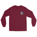 VFA-94 Mighty Shrikes Squadron Crest Long Sleeve T-Shirt – front view, maroon