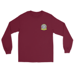 VFA-97 Warhawks Squadron Crest Long Sleeve T-Shirt – front view, maroon
