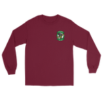 VFA-105 Gunslingers Squadron Crest Long Sleeve T-Shirt – front view, maroon