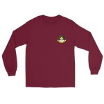 VFA-115 Eagles Squadron Crest Long Sleeve T-Shirt – front view, maroon