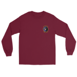 VFA-137 Kestrels Squadron Crest Long Sleeve T-Shirt – front view, maroon