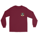 VFA-151 Vigilantes Squadron Crest Long Sleeve T-Shirt – front view, maroon
