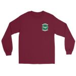 VFA-195 Dambusters Squadron Crest Long Sleeve T-Shirt – front view, maroon