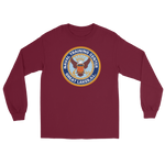 NTC Great Lakes Crest Long Sleeve T-Shirt – front view, maroon