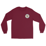 USS Essex (CVS-9) Ship's Crest Long Sleeve T-Shirt – front view, maroon