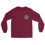USS Harry S. Truman (CVN-75) Ship's Crest Long Sleeve T-Shirt – front view, maroon