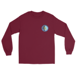 USS Intrepid (CVS-11) Ship's Crest Long Sleeve Shirt – front view, maroon