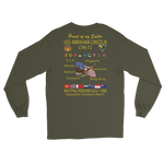 USS Abraham Lincoln (CVN-72) 1998 Long Sleeve Cruise Shirt - Family – back view, military green