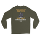 USS Yorktown (CVS-10) 1969 NORTH ATLANTIC Long Sleeve T-Shirt – back view, military green