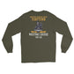 USS Yorktown (CVS-10) 1962-63 WESTPAC Long Sleeve T-Shirt – back view, military green