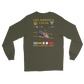 USS America (CVA-66) 1967 Long sleeve Cruise Shirt – back view, military green