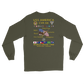 USS America (CVA-66) 1968 Cruise Shirt Long Sleeve Cruise Shirt – back view, military green