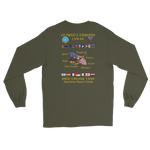 USS Dwight D. Eisenhower (CVN-69) 1990 Long Sleeve Cruise Shirt – back view, military green