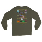 USS Dwight D. Eisenhower (CVN-69) 1991-92 Long Sleeve Cruise Shirt – back view, military green