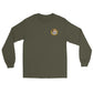 USS Abraham Lincoln (CVN-72) 1995 Long Sleeve Cruise Shirt – front view, military green