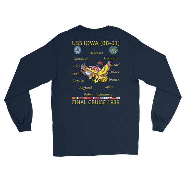 USS Iowa (BB-61) 1989 Long Sleeve Cruise Shirt