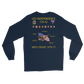USS Independence (CVA-62) 1970-71 Long Sleeve Cruise Shirt – back view, navy