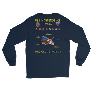 USS Independence (CVA-62) 1970-71 Long Sleeve Cruise Shirt