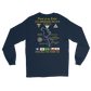 USS Abraham Lincoln (CVN-72) 1990 Long Sleeve Cruise Shirt - FAMILY – back view, navy