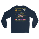 USS Abraham Lincoln (CVN-72) 1991 Long Sleeve Cruise Shirt – back view, navy