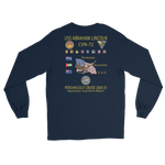 USS Abraham Lincoln (CVN-72) 2000-01 Long Sleeve Cruise Shirt – back view, navy