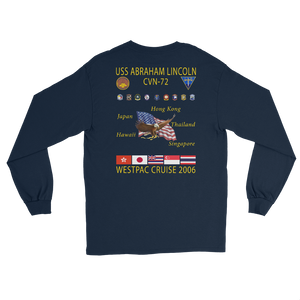 USS Abraham Lincoln (CVN-72) 2006 Long Sleeve Cruise Shirt