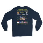 USS Abraham Lincoln (CVN-72) 1995 Long Sleeve Cruise Shirt - FAMILY – back view, navy