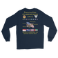 USS Abraham Lincoln (CVN-72) 1993 Long Sleeve Cruise Shirt - FAMILY – back view, navy