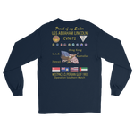 USS Abraham Lincoln (CVN-72) 1993 Long Sleeve Cruise Shirt - FAMILY – back view, navy