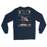 VFA-41 Black Aces 2016 Long Sleeve Cruise T-Shirt – back view, navy