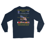 VFA-143 Pukin' Dogs 2019-20 Long Sleeve Cruise T-Shirt – back view, navy