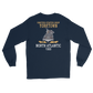 USS Yorktown (CVS-10) 1969 NORTH ATLANTIC Long Sleeve T-Shirt – back view, navy