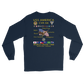 USS America (CVA-66) 1968 Cruise Shirt Long Sleeve Cruise Shirt – back view, navy