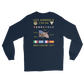 USS America (CVA-66) 1971 Long Sleeve Cruise Shirt – back view, navy