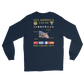 USS America (CVA-66) 1974 Long Sleeve Cruise Shirt – back view, navy
