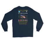 USS Dwight D. Eisenhower (CVN-69) 1994-95 Long Sleeve Cruise Shirt – back view, navy