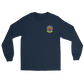 USS Independence (CVA-62) 1970-71 Long Sleeve Cruise Shirt – front view, navy
