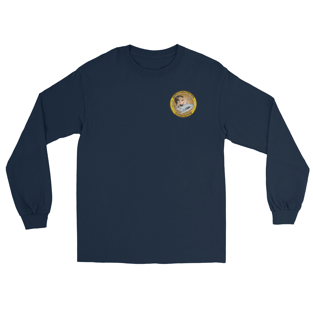 USS Abraham Lincoln (CVN-72) 2000-01 Long Sleeve Cruise Shirt – front view, navy