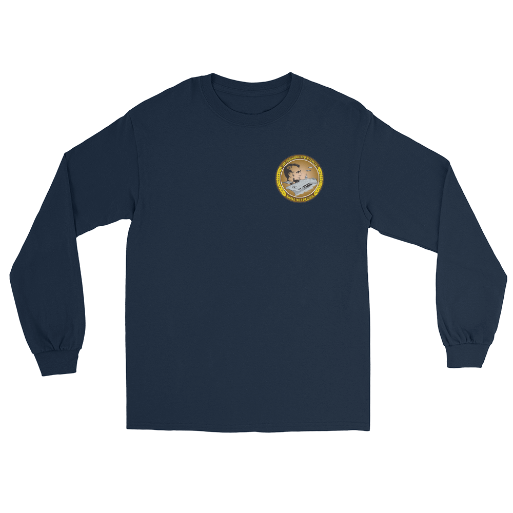 USS Abraham Lincoln (CVN-72) 2008 Long Sleeve Cruise Shirt – front view, navy