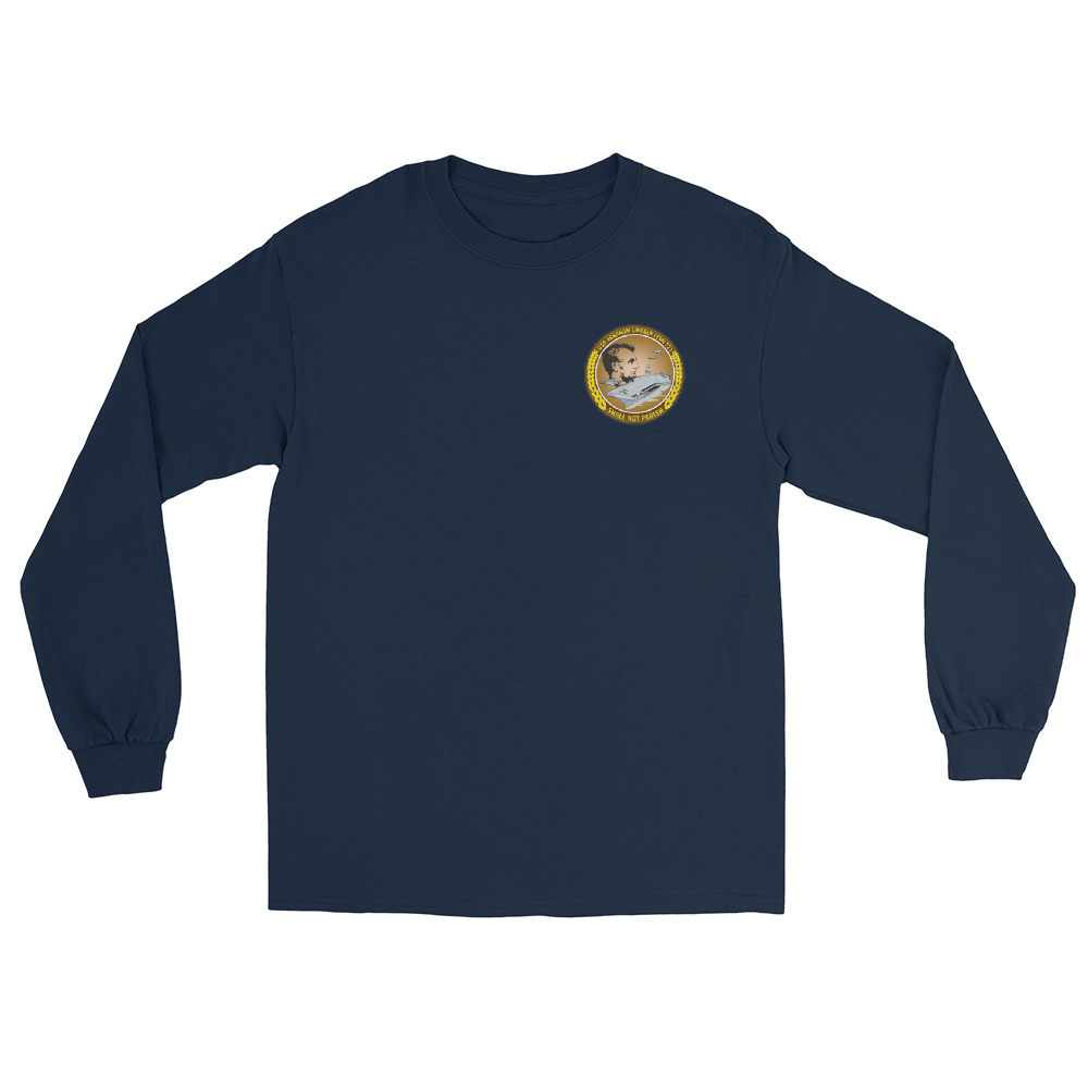 USS Abraham Lincoln (CVN-72) 1998 Long Sleeve Cruise Shirt - Family – front view, navy