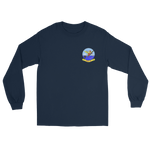 HM-14 The Vanguard Squadron Crest Long Sleeve T-Shirt – front view, navy