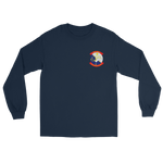 HSC-2 Fleet Angels Squadron Crest Long Sleeve T-Shirt – front view, navy