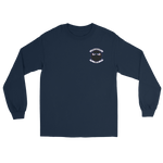 HSC-5 Nightdippers Squadron Crest Long Sleeve T-Shirt – front view, navy