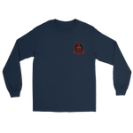 HSC-9 Tridents Squadron Crest Long Sleeve T-Shirt – front view, navy