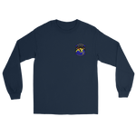HSC-25 Island Knights Squadron Crest Long Sleeve T-Shirt – front view, navy