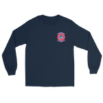 HSM-35 Magicians Squadron Crest Long Sleeve T-Shirt – front view, navy