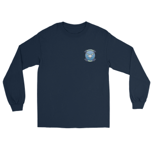 HSM-41 Seahawks Squadron Crest Long Sleeve T-Shirt – front view, navy