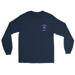 HSM-72 Proud Warriors Squadron Crest Long Sleeve T-Shirt – front view, navy