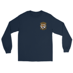 HSM-73 Battlecats Squadron Crest Long Sleeve T-Shirt – front view, navy